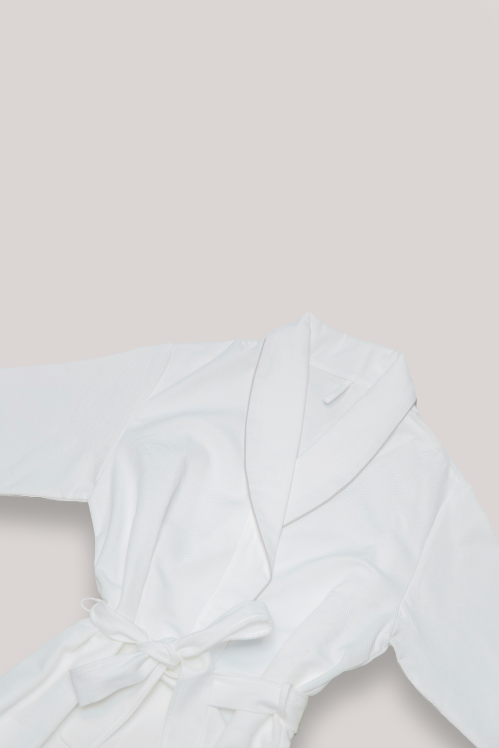 Bata Adulto Manga Larga Alina Blanco