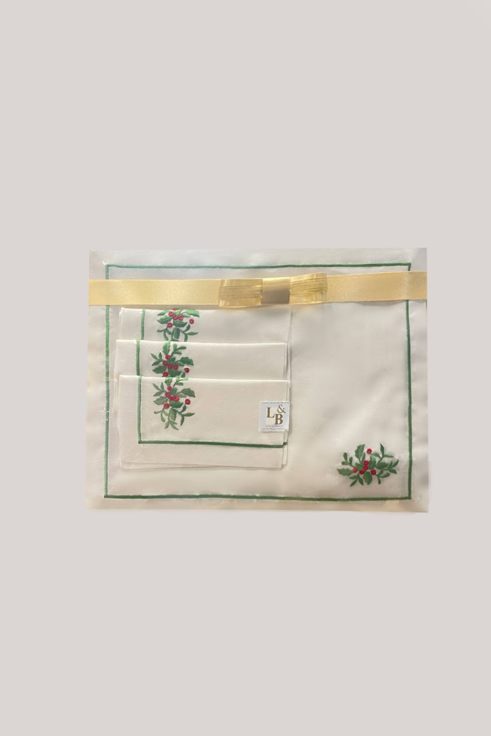 Juego De 6 Manteles Individuales Con Servilleta Blanco