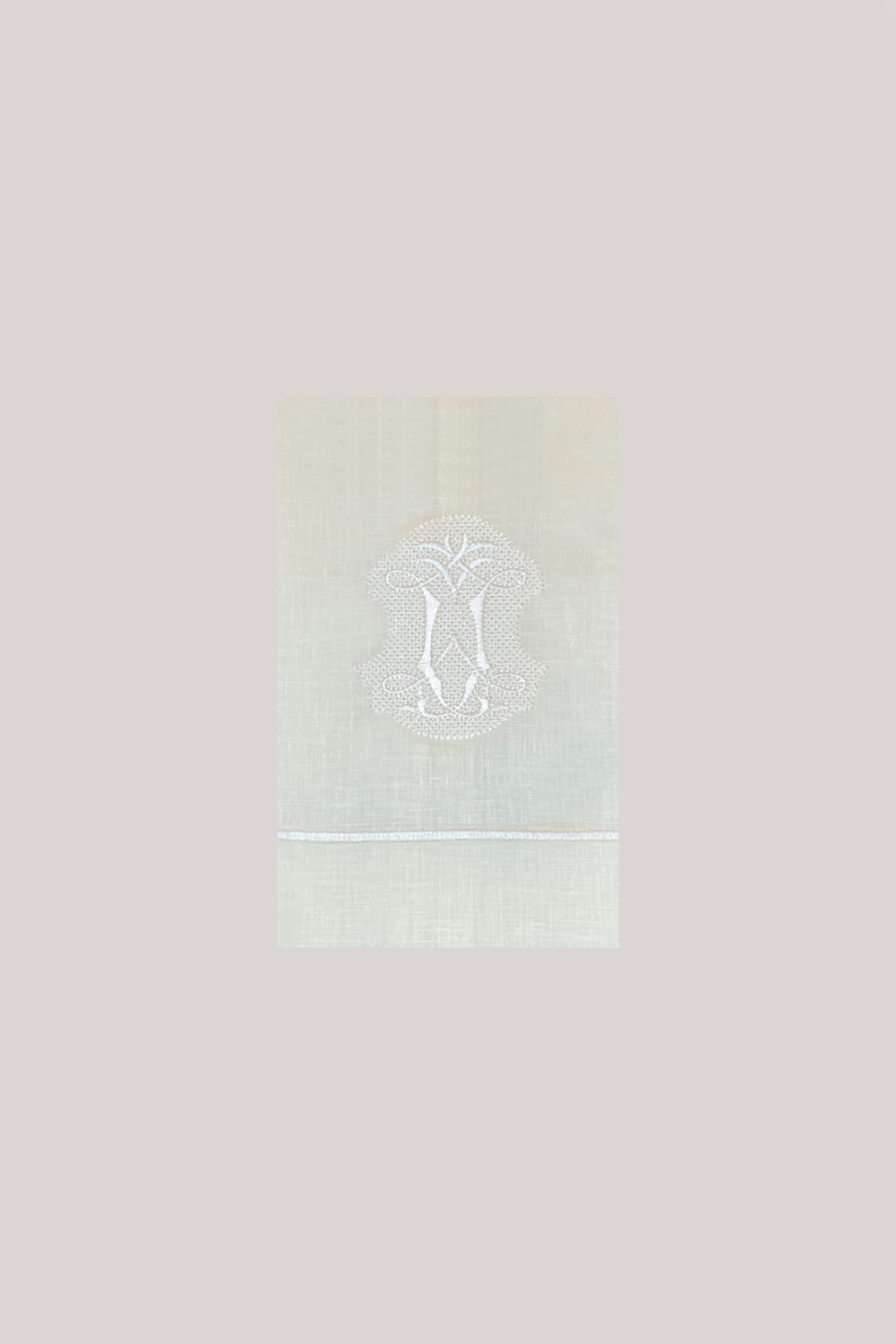 Toalla Decorativa Lino Champaña