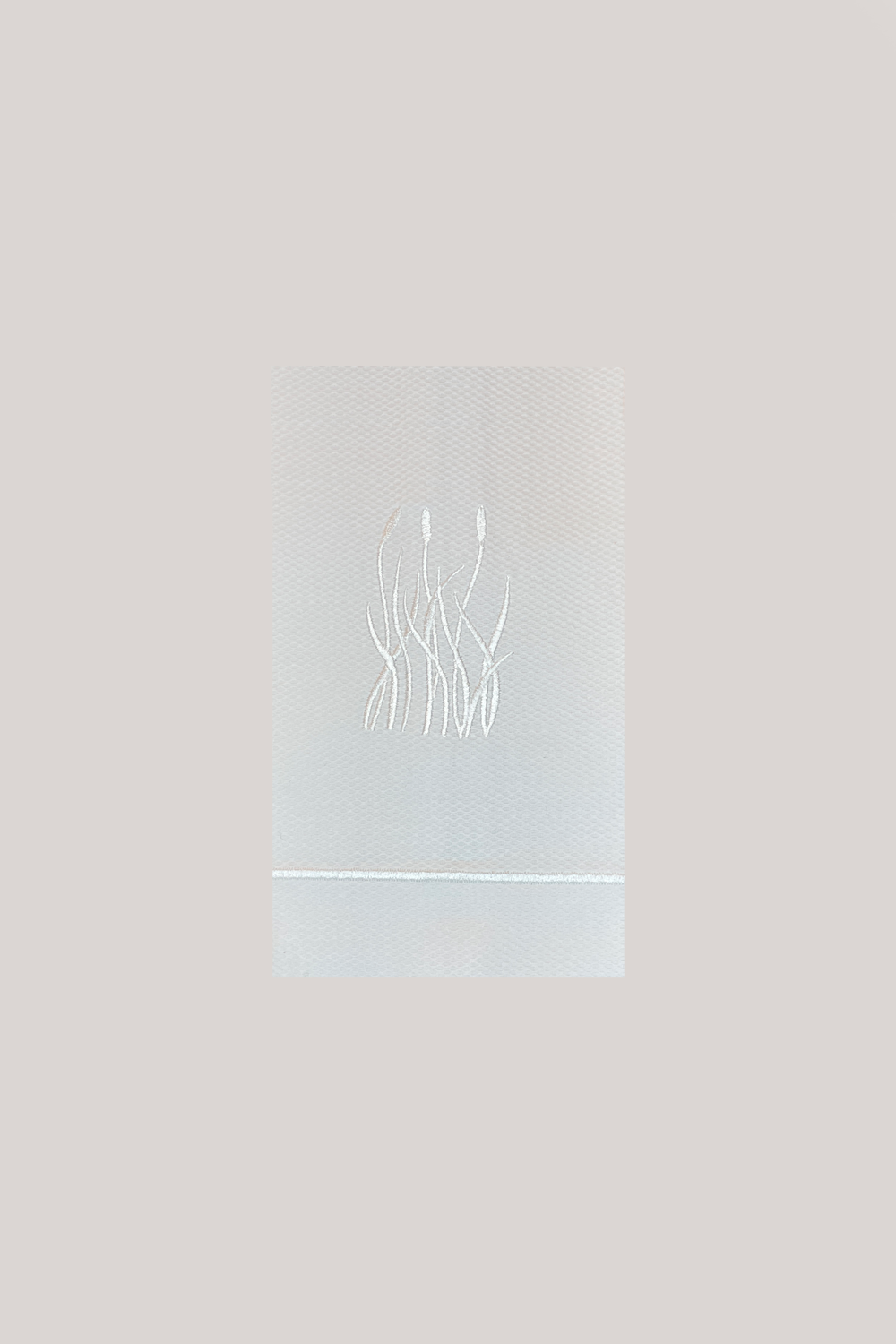 Toalla Decorativa Pique Blanco