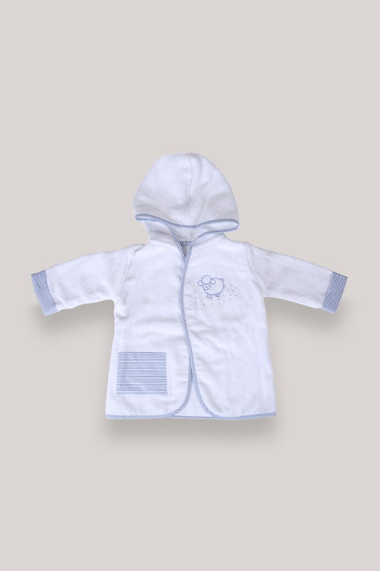 Bata Bebe Rayas Azul