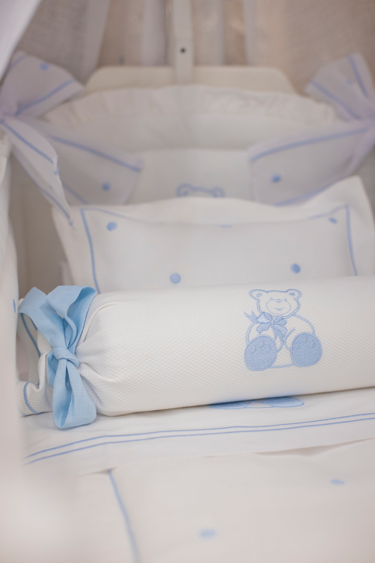 Cojin Mini Rodillo Azul Claro