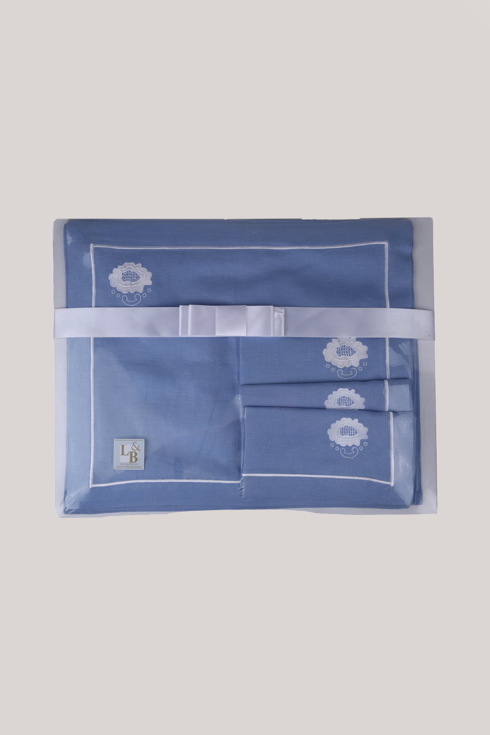 Juego De 6 Manteles Individuales Con Servilleta Azul Plumbago