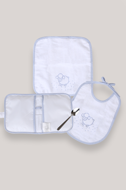 Kit Papilla Rayas Azul