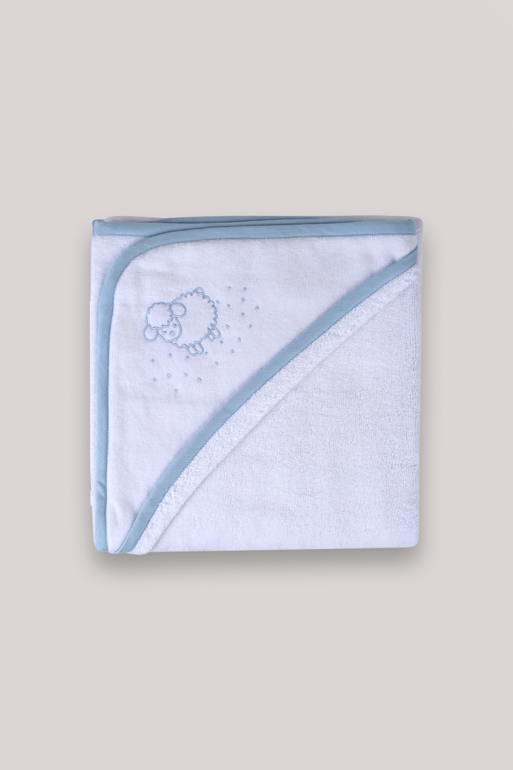 Toalla Capucha Azul Claro
