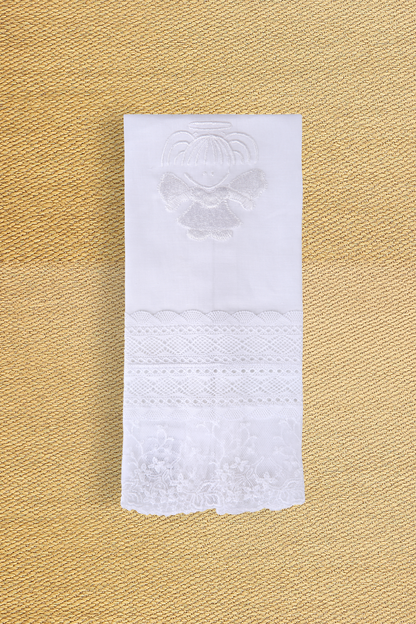Toalla Bautizo Lino Blanco
