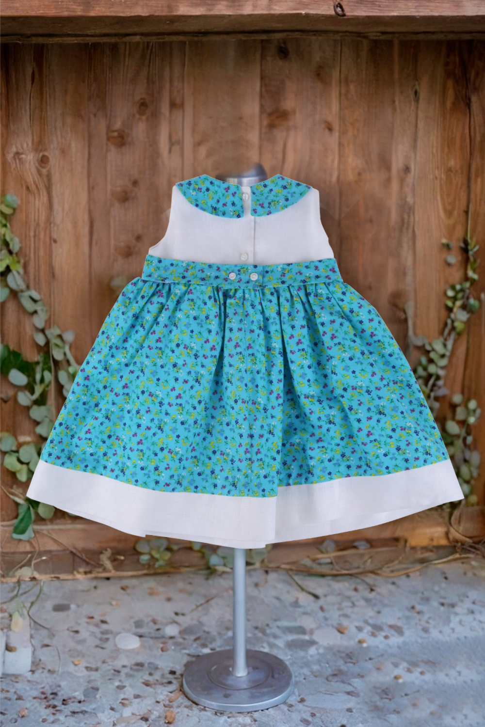 Vestido Algodón Flores