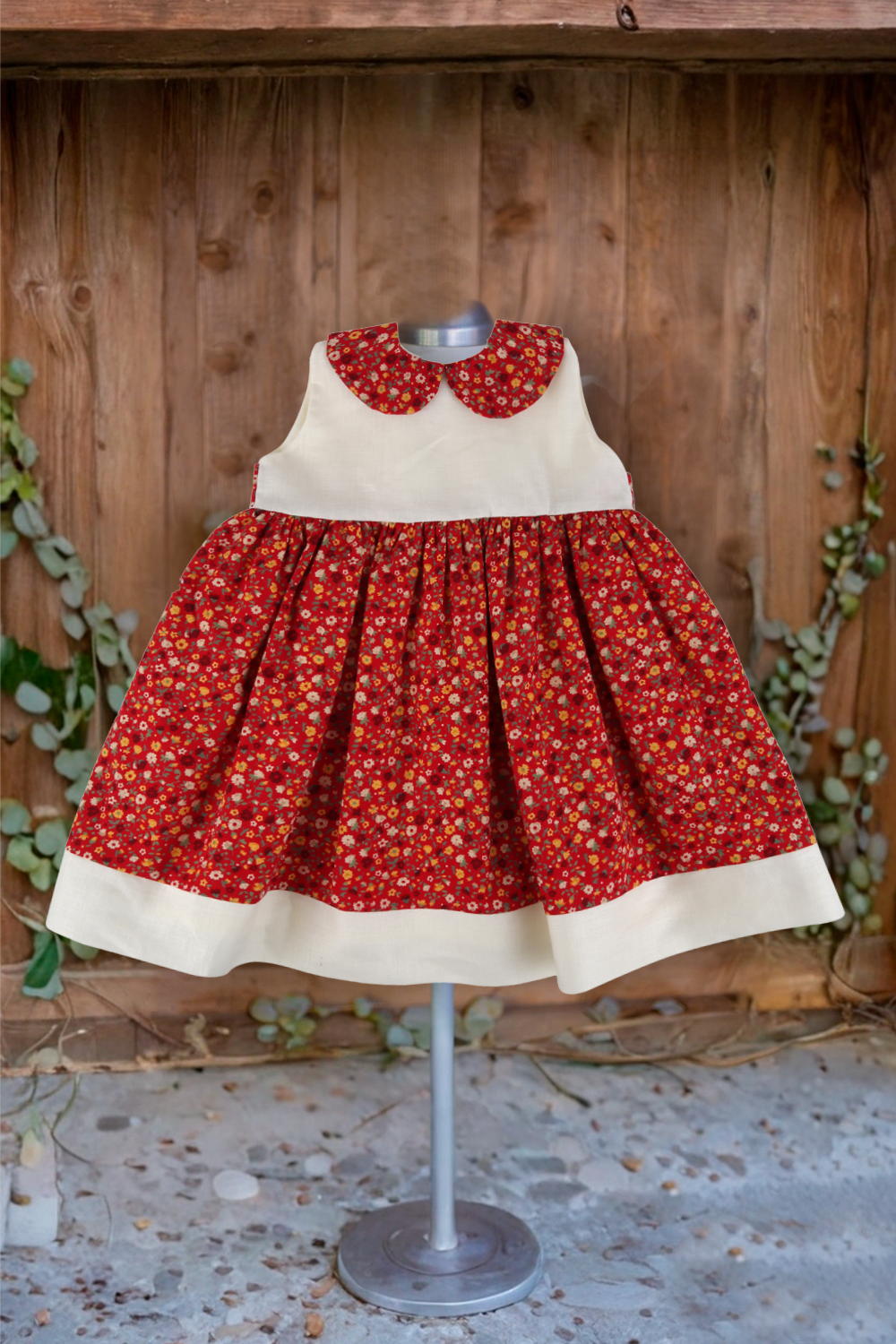 Vestido Algodón Flores